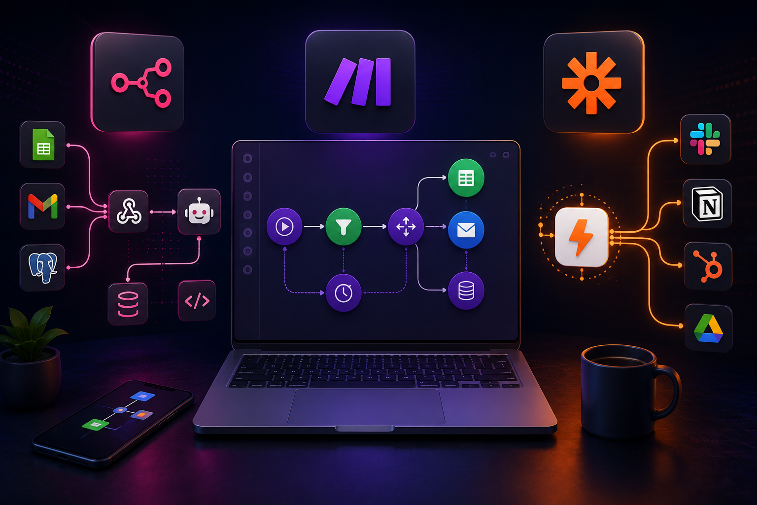 Ultimate Guide to Workflow Automation in 2026: n8n vs Make.com vs Zapier